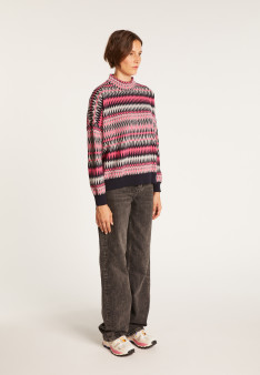 Pull motifs aztèques en  laine - Fidji
