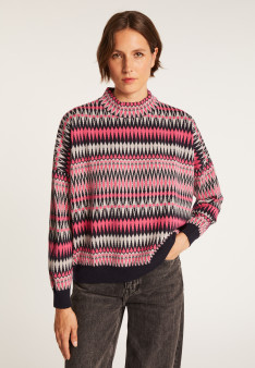 Pull motifs aztèques en  laine - Fidji