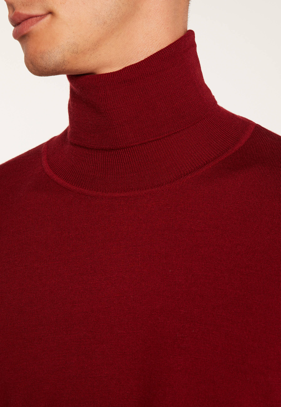 Pull col roulé en laine mérinos - Berry Pull col roulé en laine mérinos - Berry