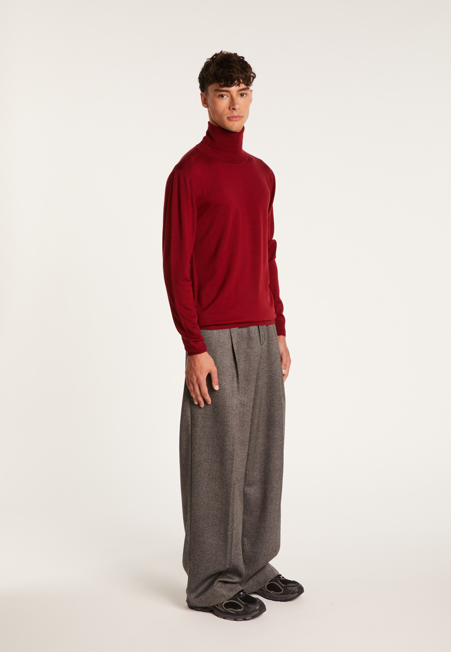 Pull col roulé en laine mérinos - Berry Pull col roulé en laine mérinos - Berry