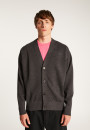 Tweekleurig vest met knopen van merinowol - Tao