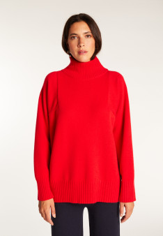 Kaschmirpullover mit hohem Kragen - Roxane