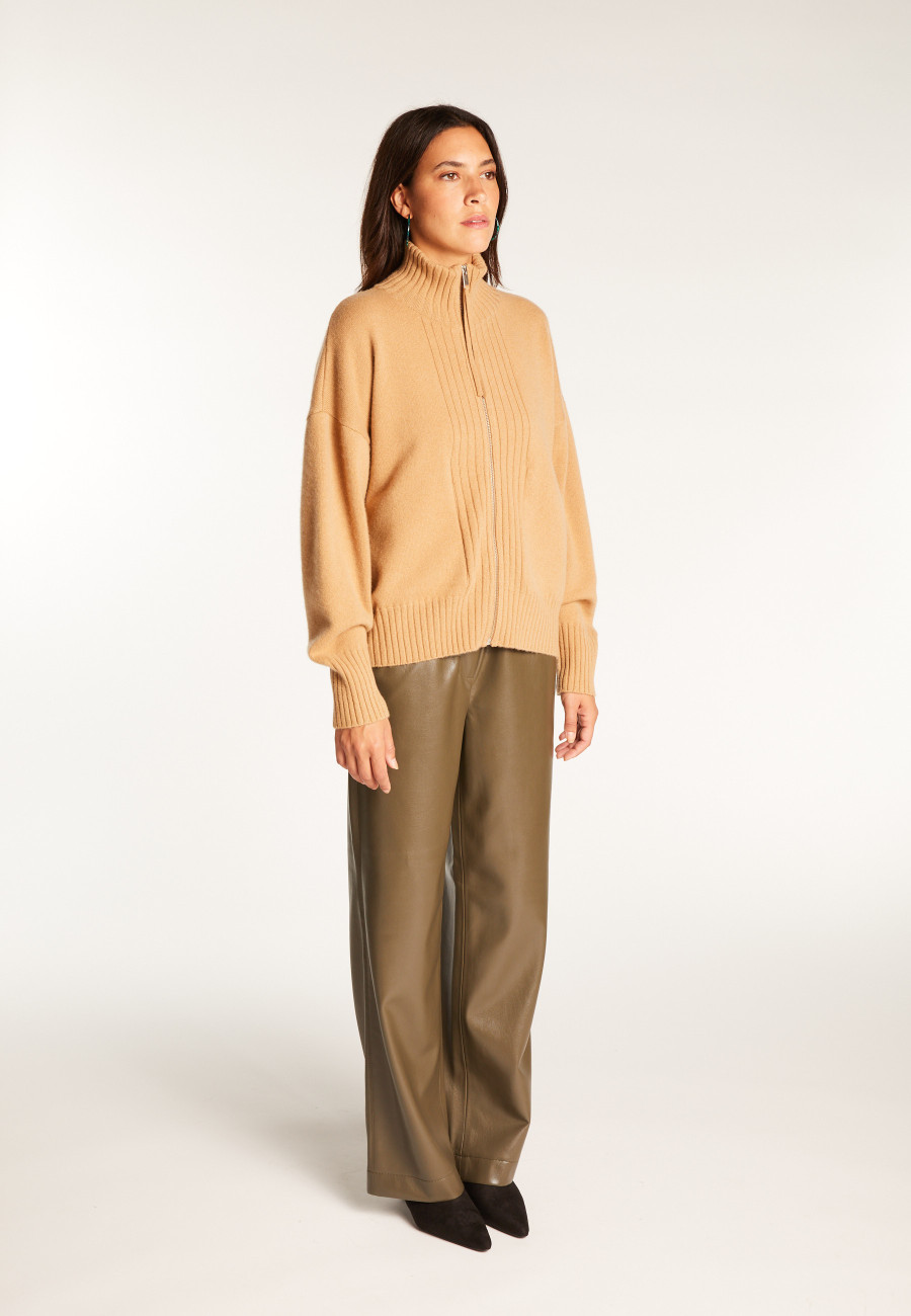 Kaschmir-Cardigan mit Reißverschluss – Agnes duo