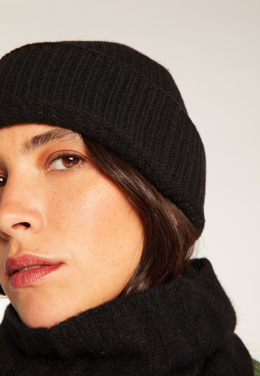 Unisex-Mütze aus Merinowolle – Linie