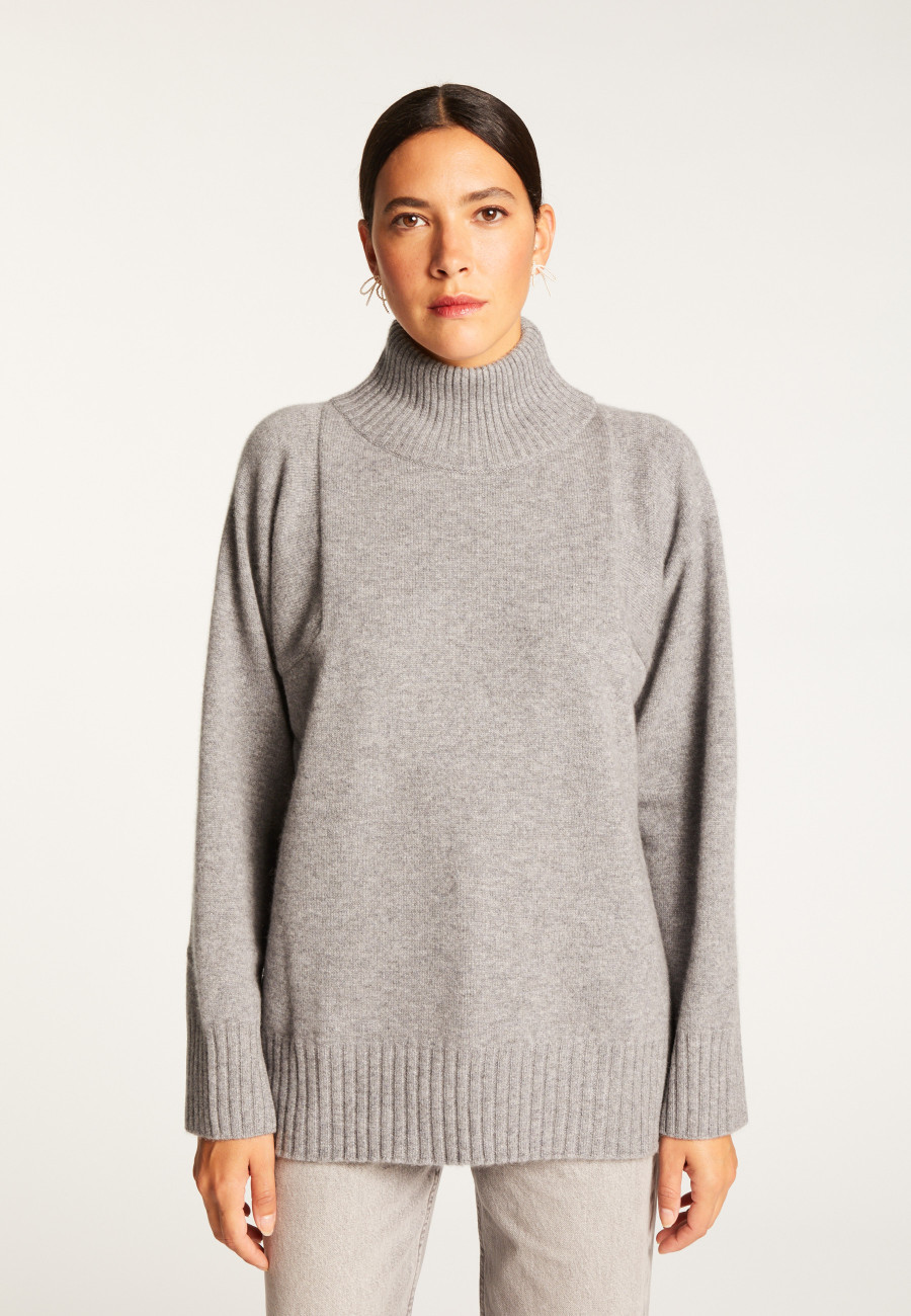 Kaschmirpullover mit hohem Kragen - Roxane