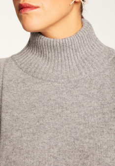 Kaschmirpullover mit hohem Kragen - Roxane