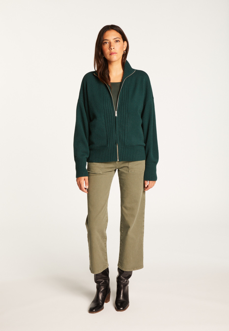 Kaschmir-Cardigan mit Reißverschluss – Agnes duo Kaschmir-Cardigan mit Reißverschluss – Agnes duo