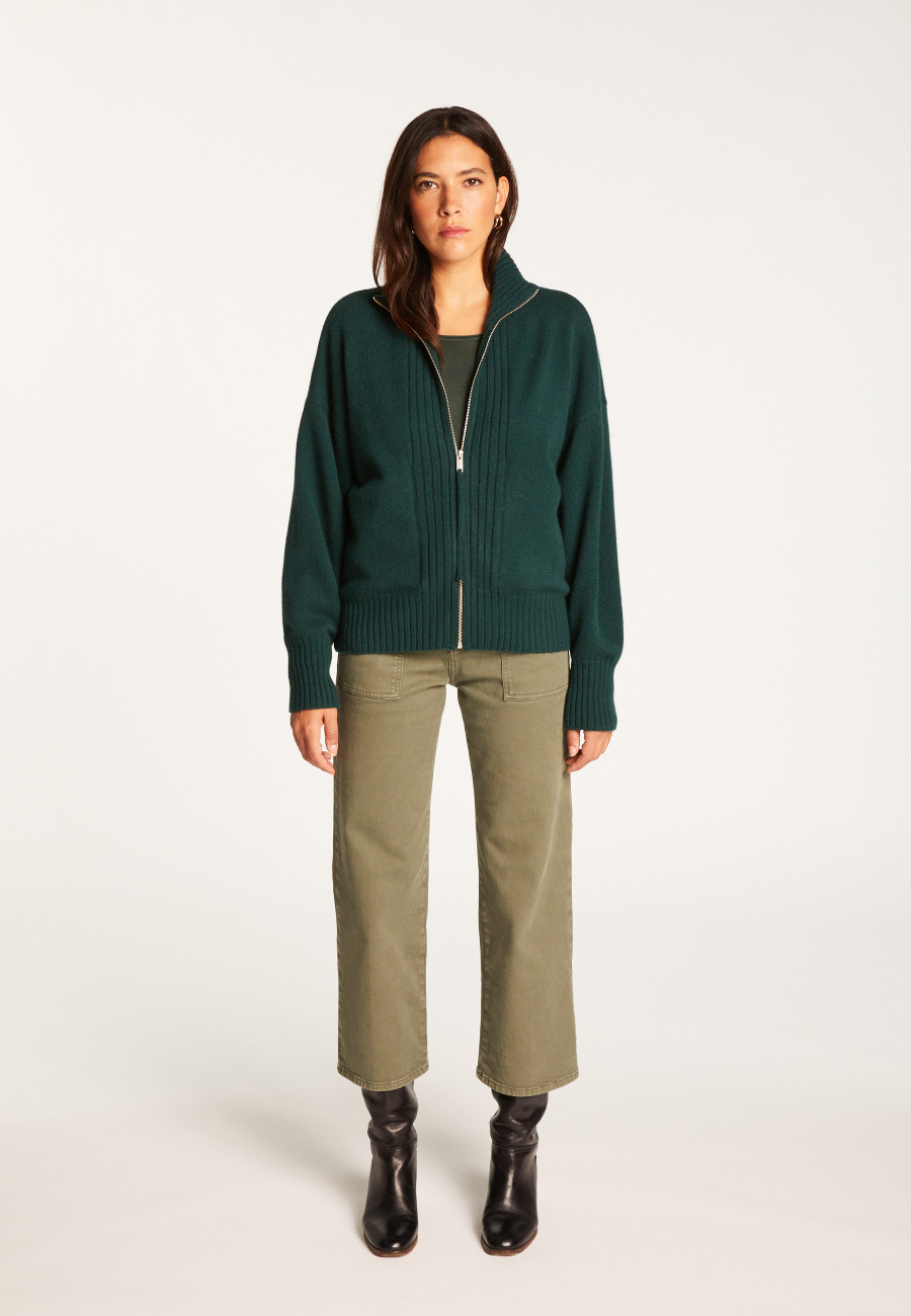 Kaschmir-Cardigan mit Reißverschluss – Agnes duo Kaschmir-Cardigan mit Reißverschluss – Agnes duo