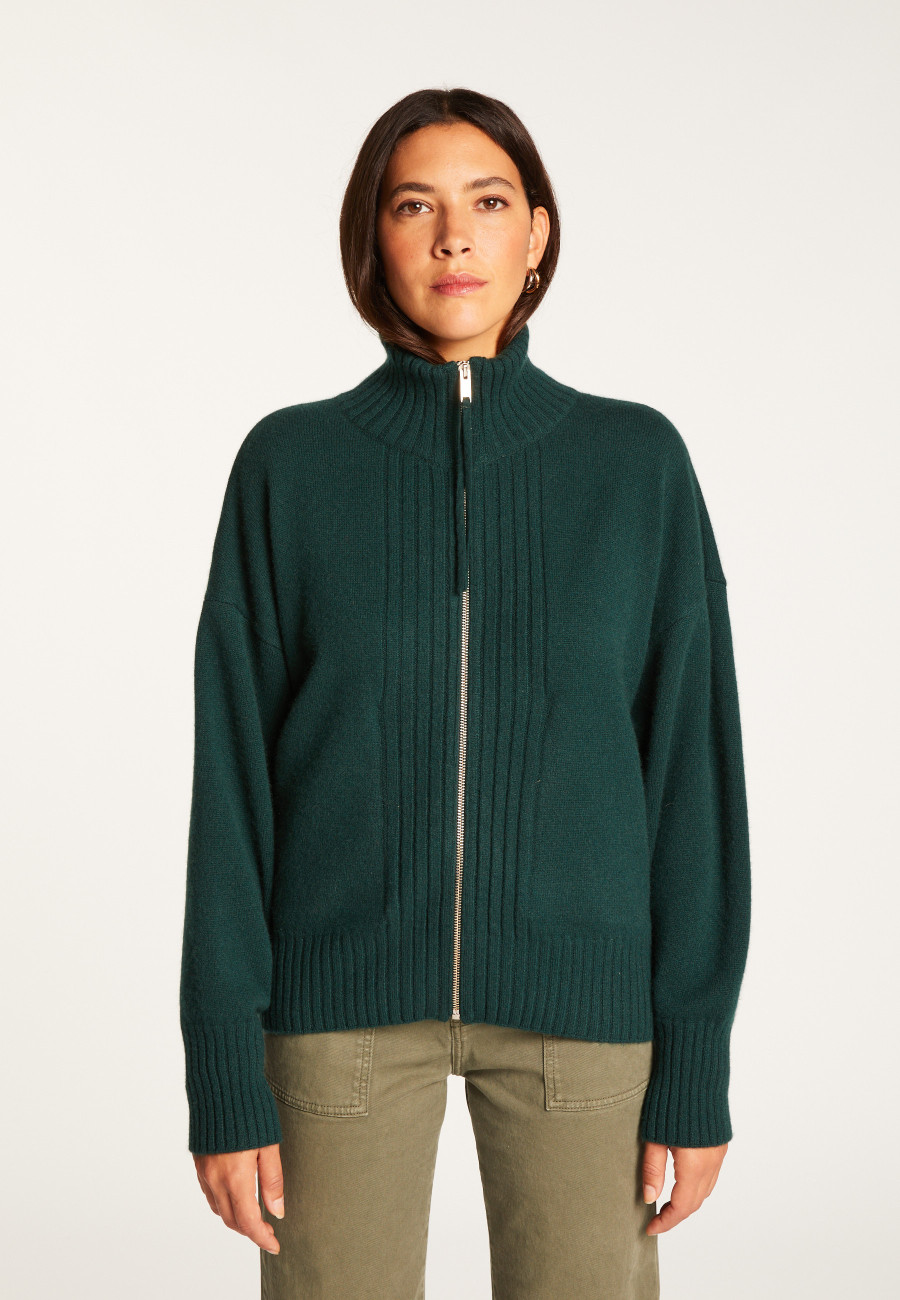 Kaschmir-Cardigan mit Reißverschluss – Agnes duo Kaschmir-Cardigan mit Reißverschluss – Agnes duo