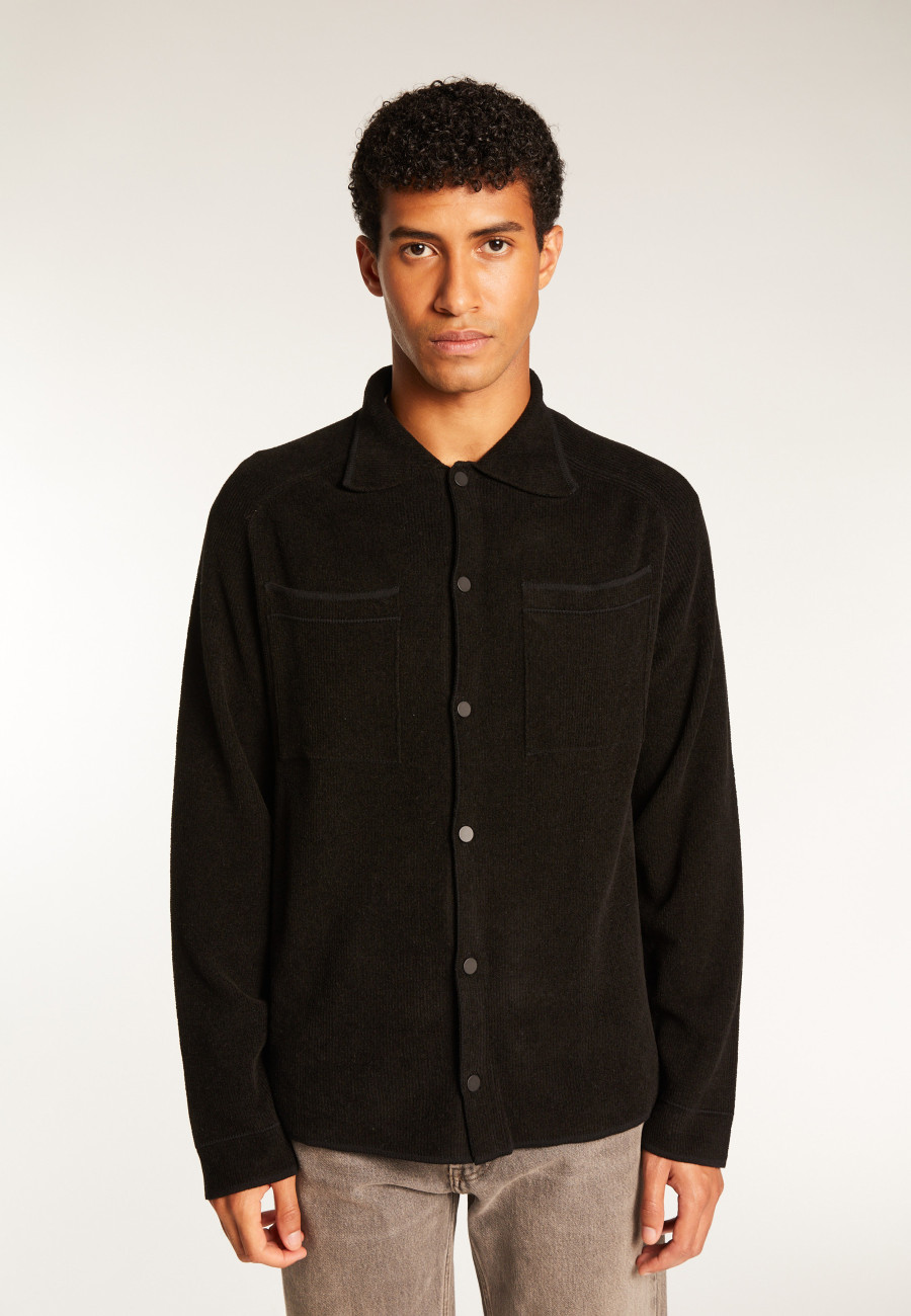 Uniseks fluwelen wollen overshirt - Timeo