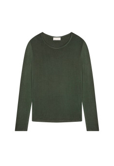 T-shirt met ronde hals van kasjmier bamboevezel - Aemilia