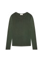 T-shirt met ronde hals van kasjmier bamboevezel - Aemilia