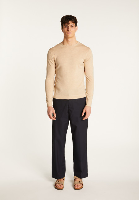 Pullover aus Merinowolle mit Rundhalsausschnitt - Erin