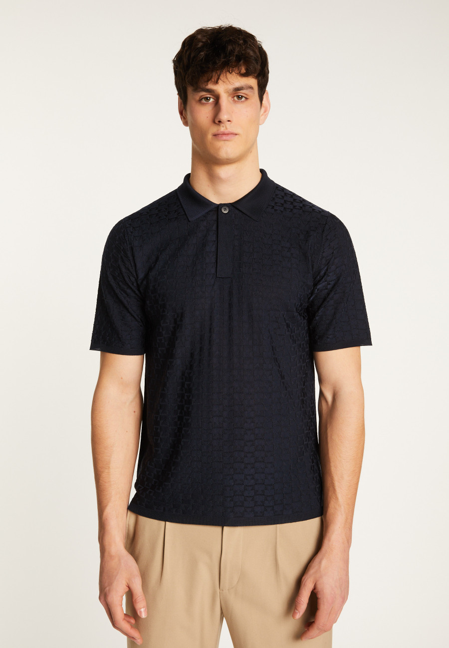 Poloshirt aus leichtem Garn Matt Poloshirt aus leichtem Garn Matt