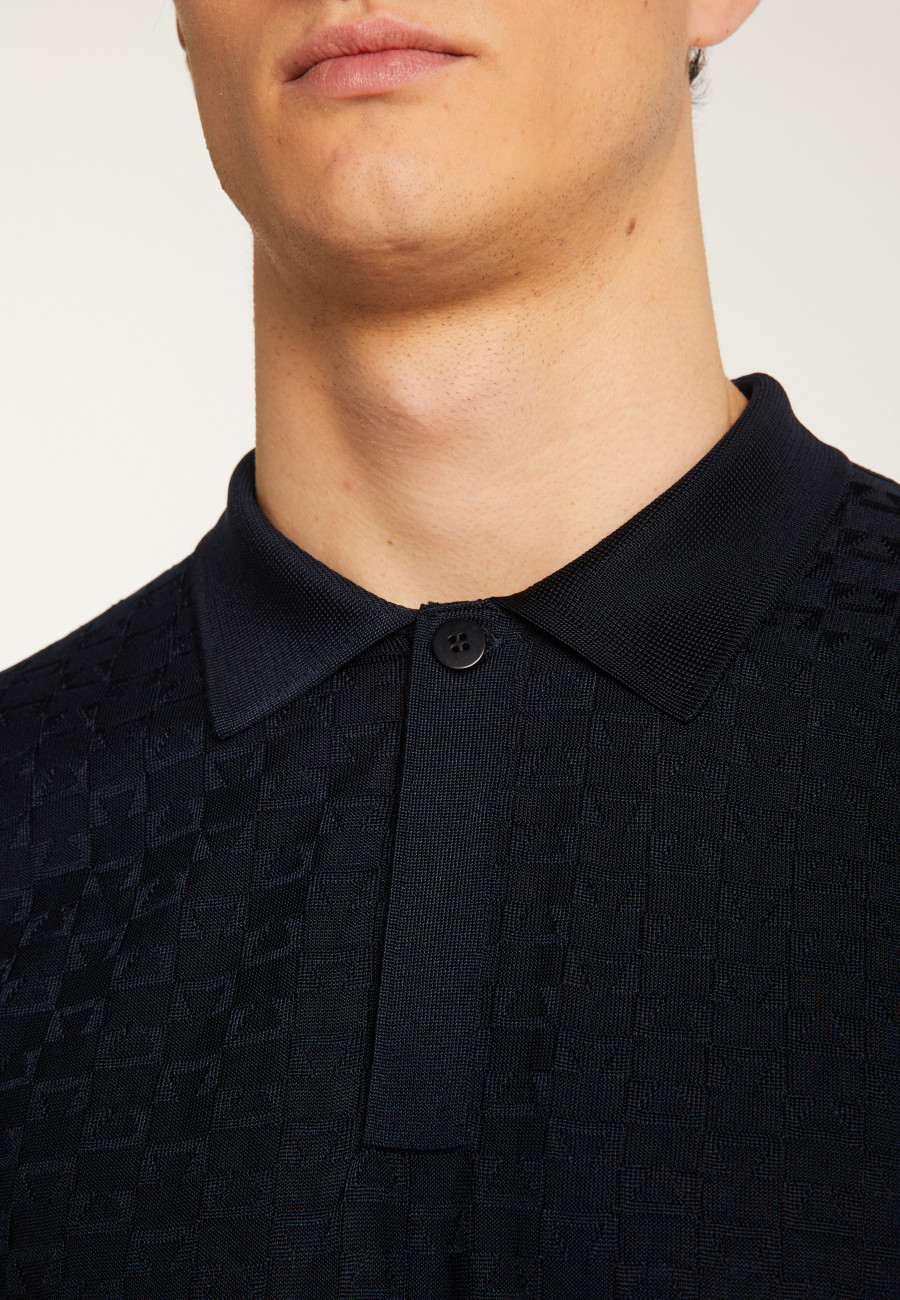 Poloshirt aus leichtem Garn Matt Poloshirt aus leichtem Garn Matt