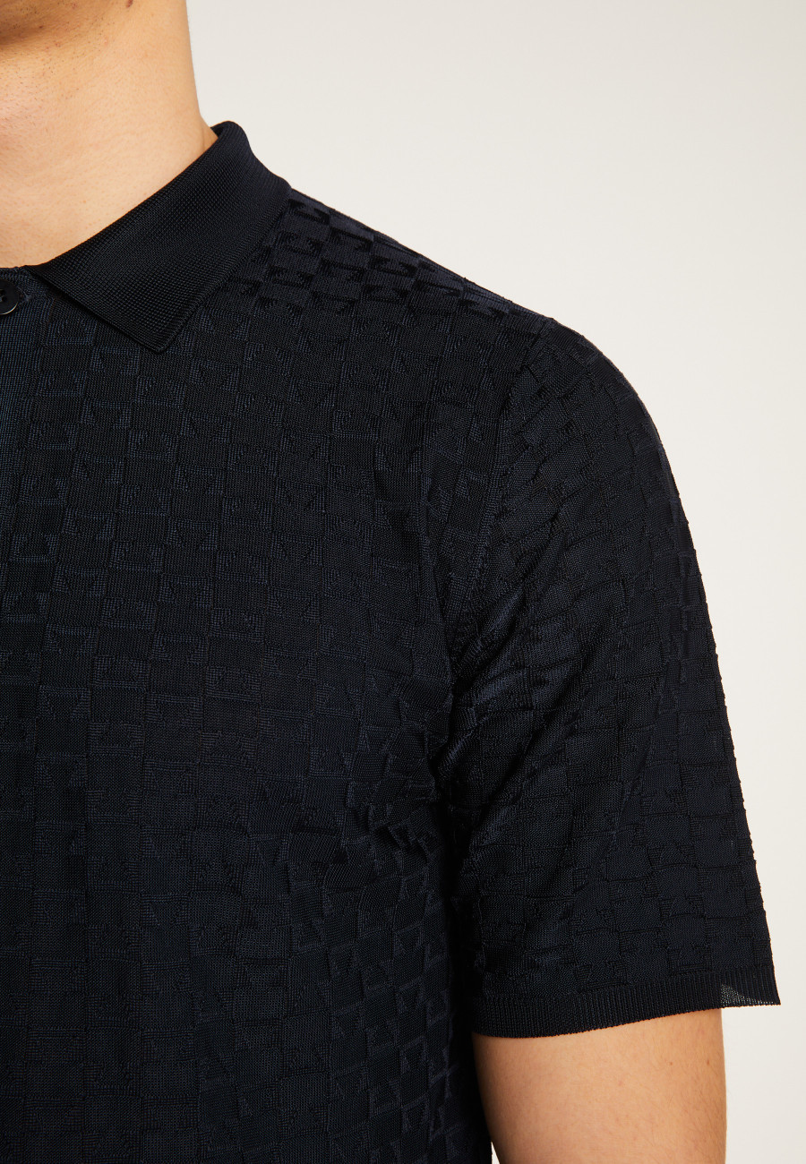 Poloshirt aus leichtem Garn Matt Poloshirt aus leichtem Garn Matt