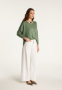 Pullover mit U-Boot-Ausschnitt aus Merinowolle  Azel