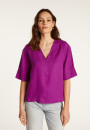 Leinen-T-Shirt mit V-Ausschnitt  Emma
