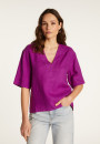 Leinen-T-Shirt mit V-Ausschnitt  Emma