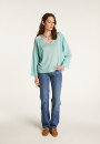 Pullover mit V-Ausschnitt aus leichtem Garn  Delly