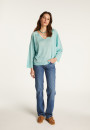 Pullover mit V-Ausschnitt aus leichtem Garn  Delly