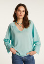 Pullover mit V-Ausschnitt aus leichtem Garn  Delly