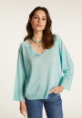 Pullover mit V-Ausschnitt aus leichtem Garn  Delly