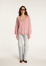 Pullover mit V-Ausschnitt aus leichtem Garn  Delly
