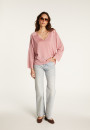 Pullover mit V-Ausschnitt aus leichtem Garn  Delly