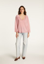 Pullover mit V-Ausschnitt aus leichtem Garn  Delly