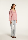 Pullover mit V-Ausschnitt aus leichtem Garn  Delly