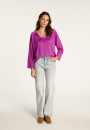 Pullover mit V-Ausschnitt aus leichtem Garn  Delly