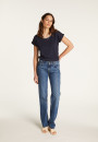 Baumwoll-T-Shirt mit U-Boot-Ausschnitt  Divine