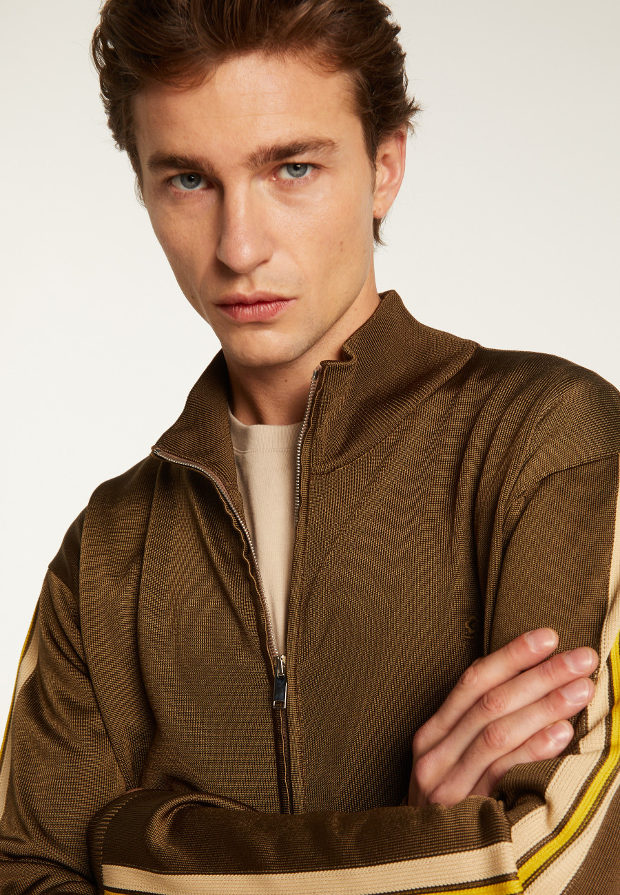Jacke mit Reißverschluss aus Fil Lumiere - Romuald