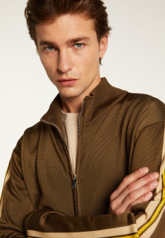Jacke mit Reißverschluss aus Fil Lumiere - Romuald