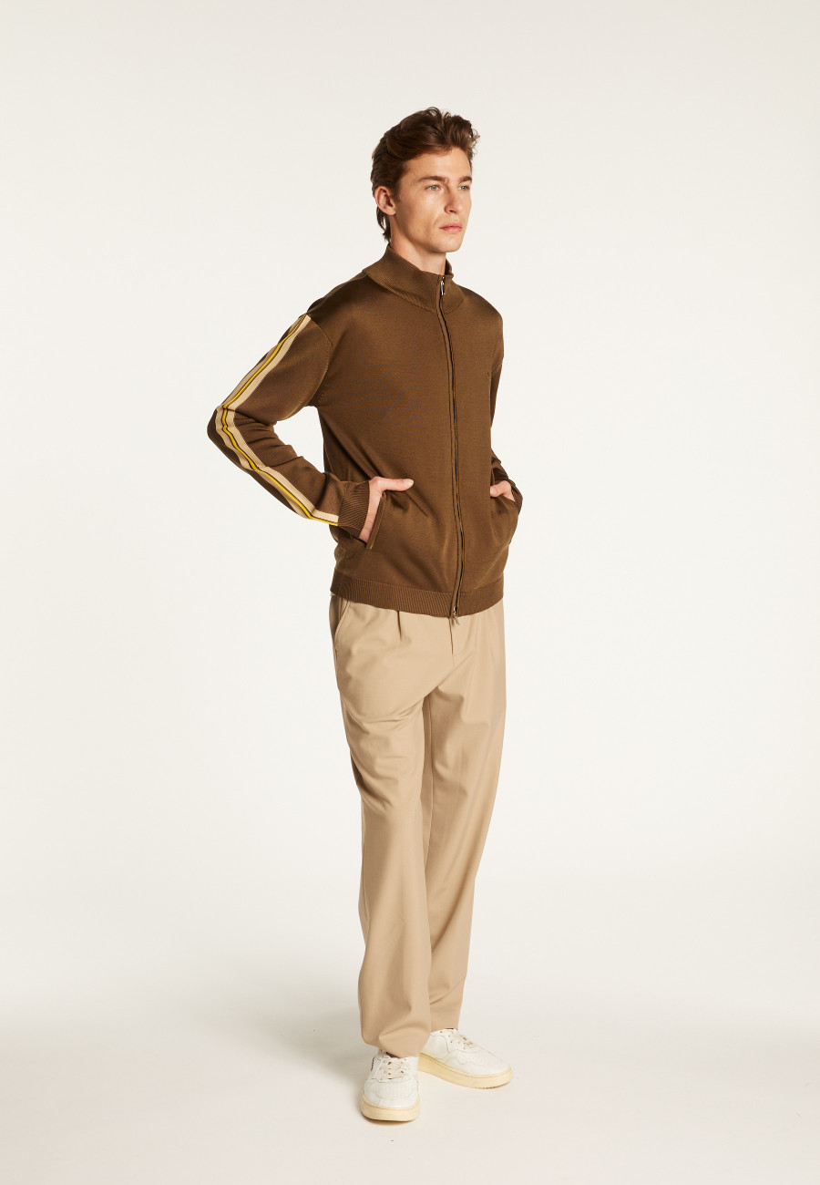 Jacke mit Reißverschluss aus Fil Lumiere - Romuald