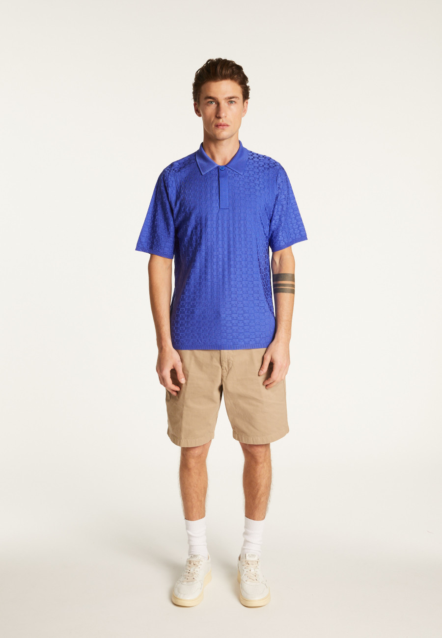 Poloshirt aus leichtem Garn Matt Poloshirt aus leichtem Garn Matt