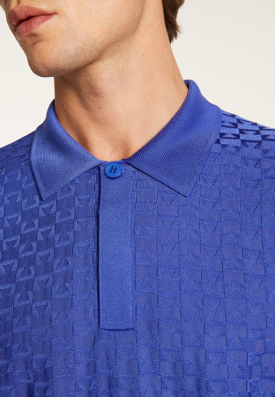 Poloshirt aus leichtem Garn Matt Poloshirt aus leichtem Garn Matt