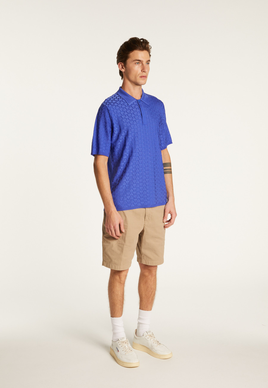 Poloshirt aus leichtem Garn Matt Poloshirt aus leichtem Garn Matt