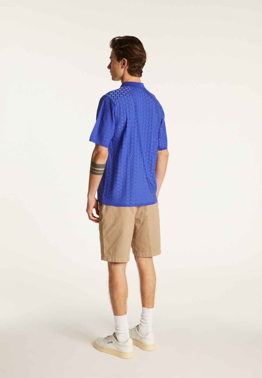 Poloshirt aus leichtem Garn Matt Poloshirt aus leichtem Garn Matt