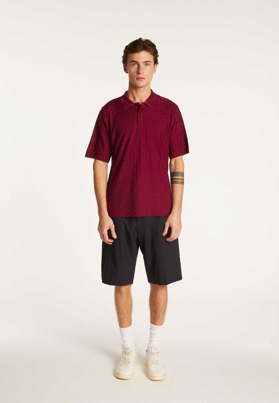 Poloshirt aus leichtem Garn  Matt