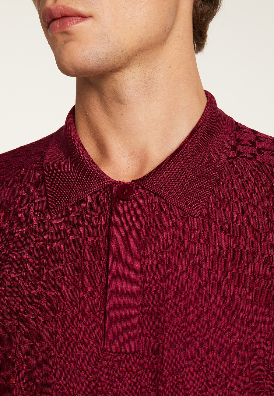 Poloshirt aus leichtem Garn  Matt