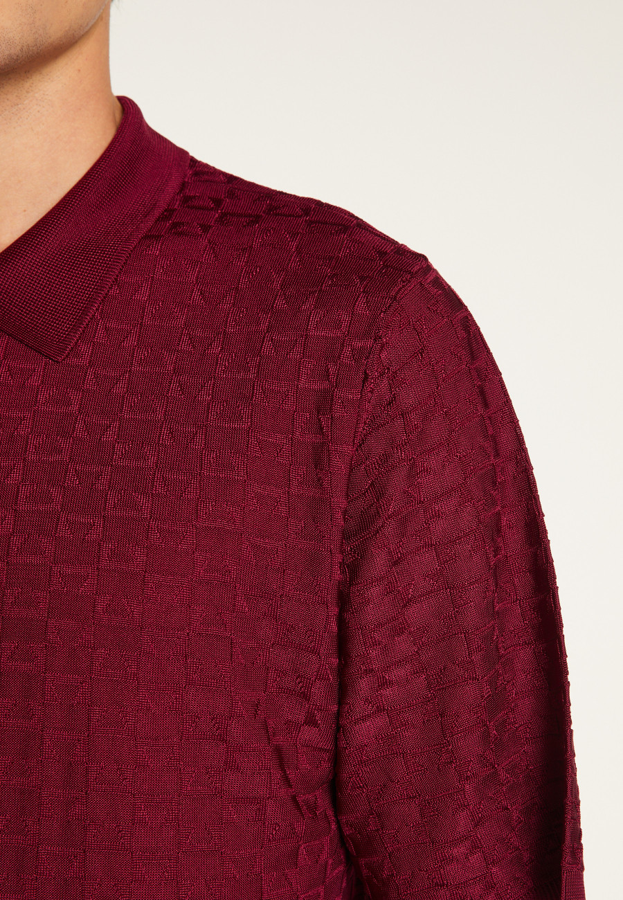 Poloshirt aus leichtem Garn  Matt