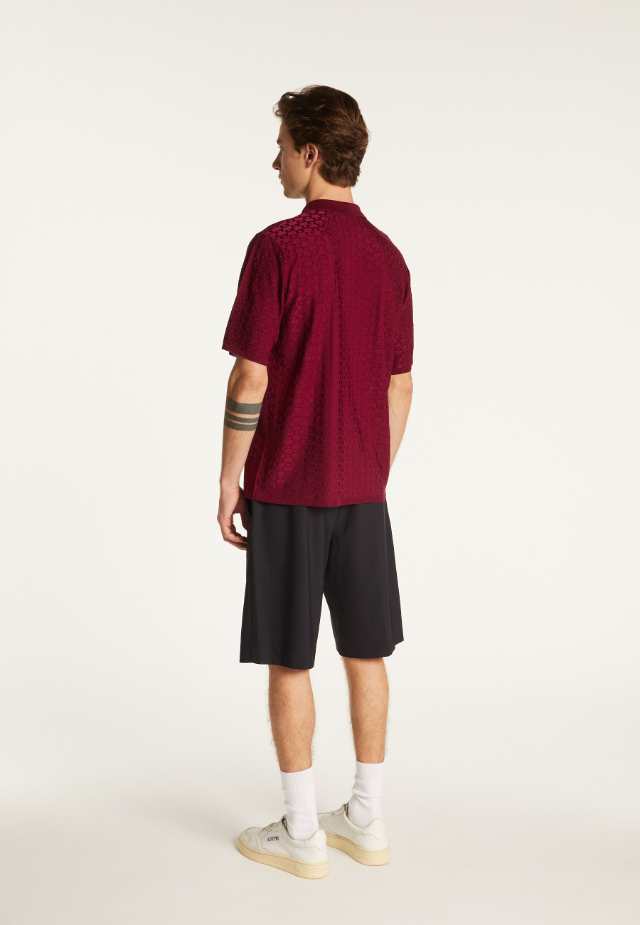 Poloshirt aus leichtem Garn  Matt