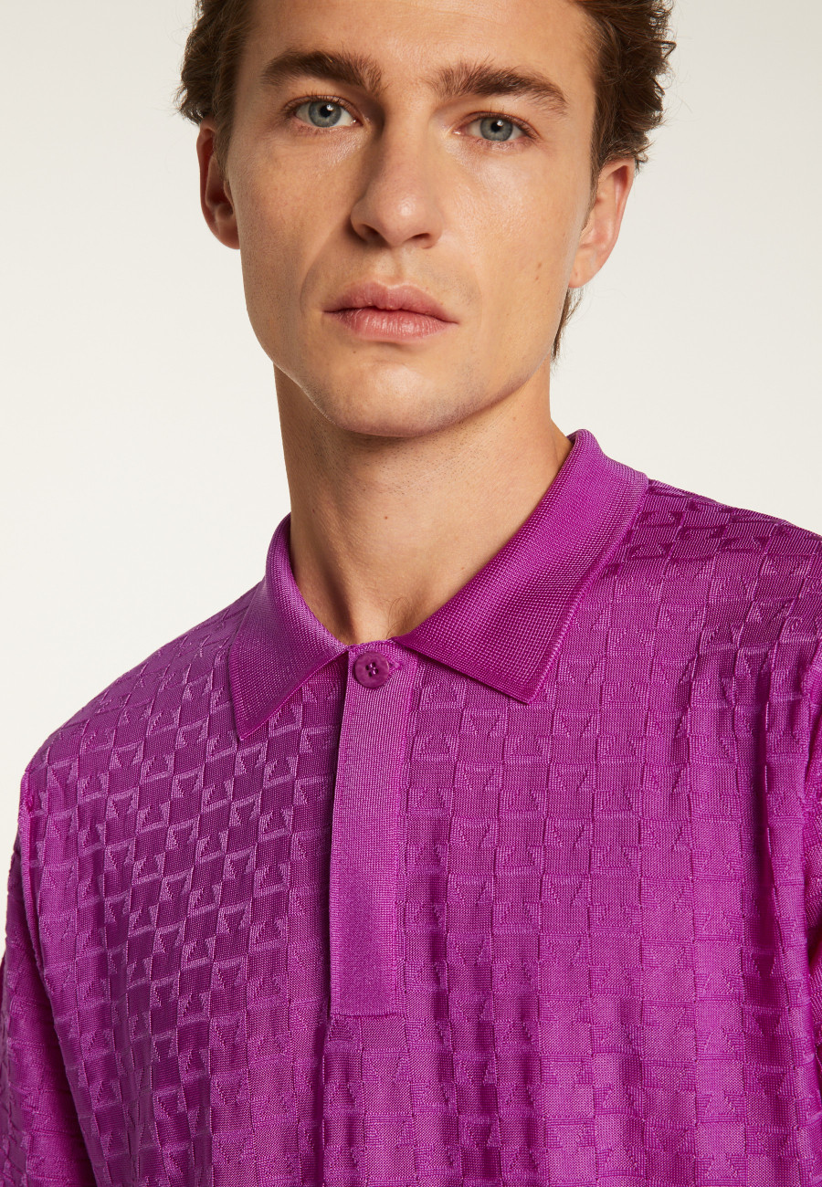 Poloshirt aus leichtem Garn  Matt