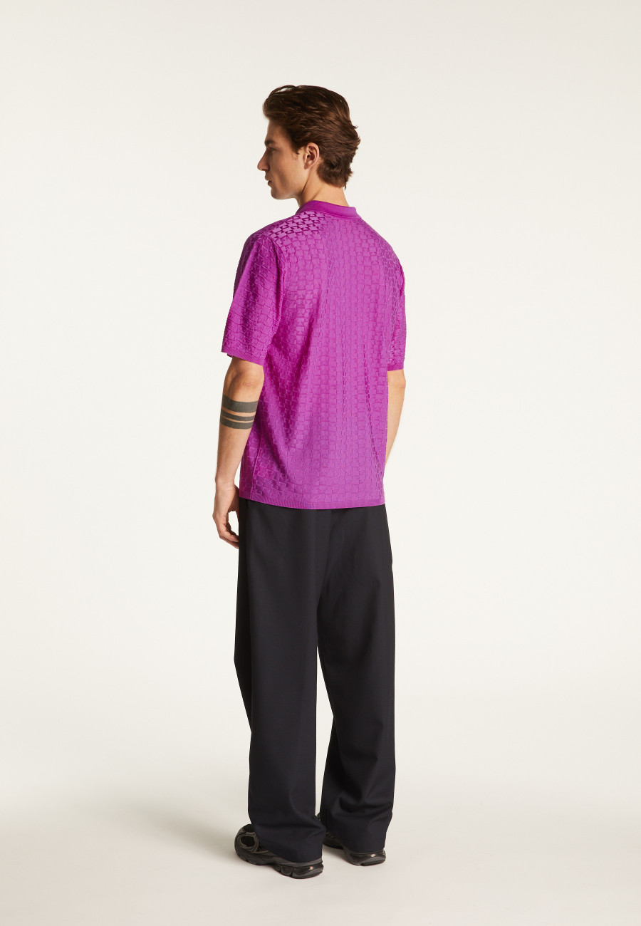 Poloshirt aus leichtem Garn  Matt