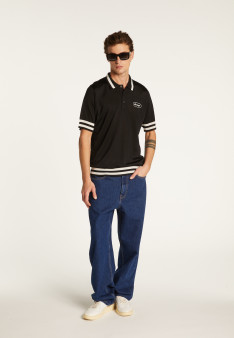 Poloshirt aus hellem Garn und Streifen  Montmartre