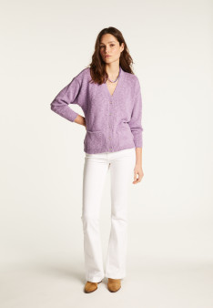 Strickjacke aus Baumwolle und Leinen - Thais