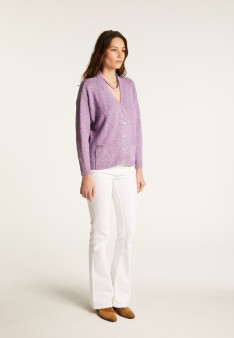 Strickjacke aus Baumwolle und Leinen - Thais