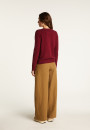 Cardigan en cachemire col rond boutonné dans le dos - Adelys